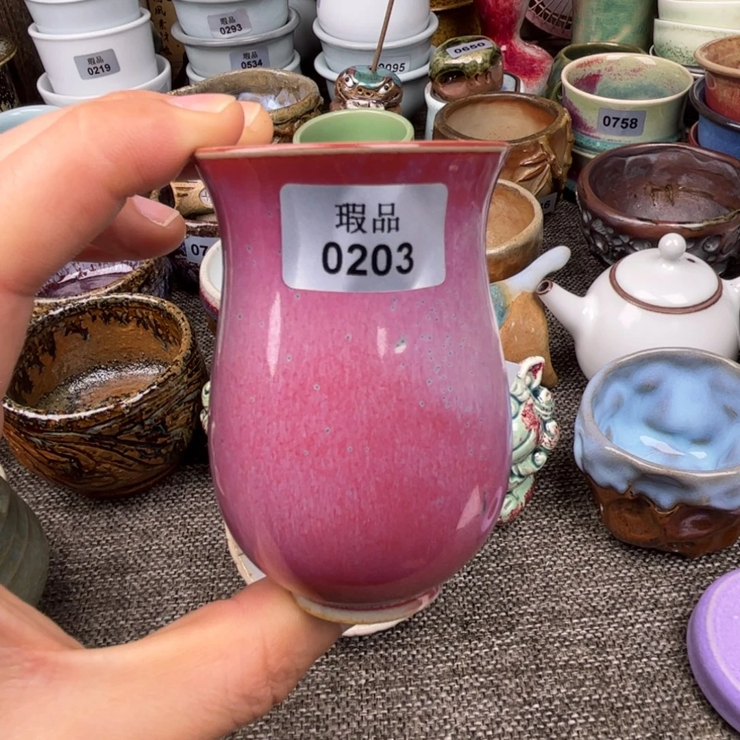 钧瓷杯子窑口自播原矿钧瓷18