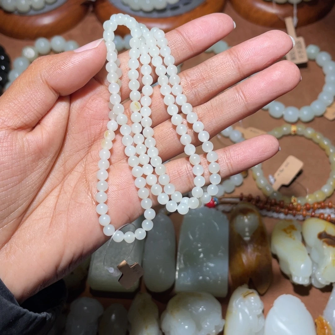 和田玉未镶嵌手链