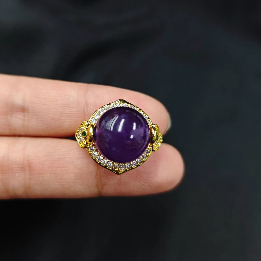 紫水晶戒指C07-32赠礼盒(多样性发)