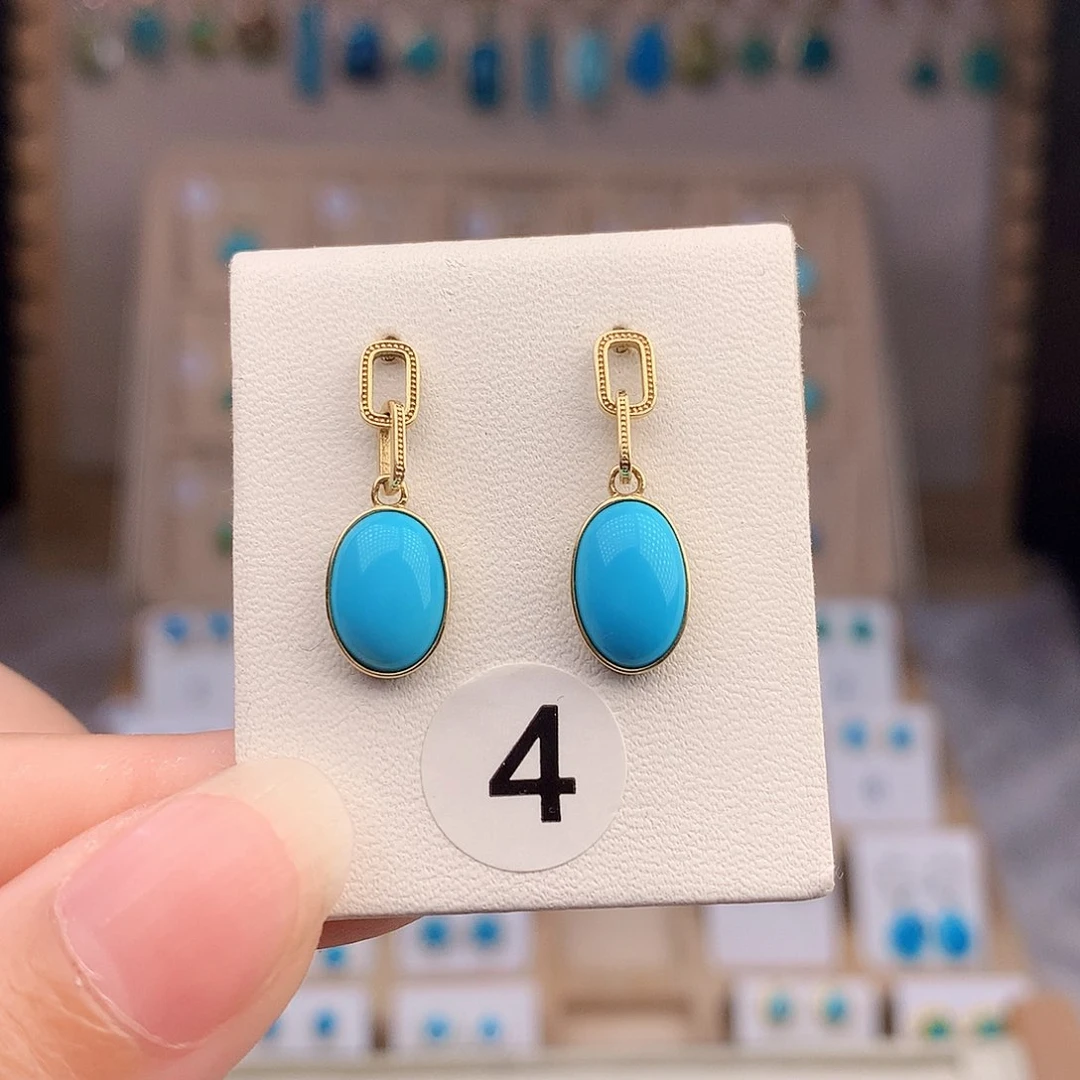 绿松石18K金镶嵌颈饰