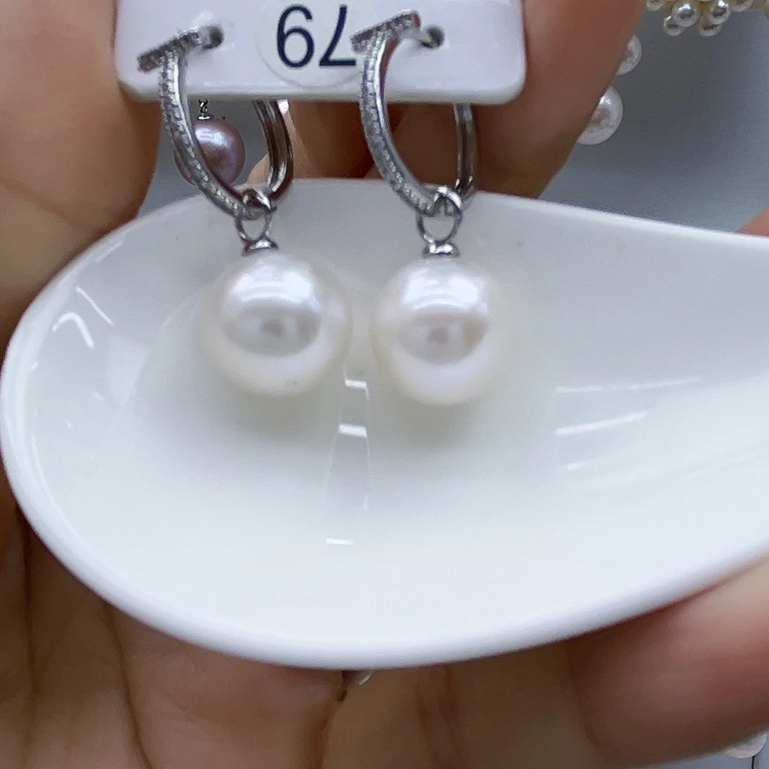 未镶嵌耳钉淡水珍珠