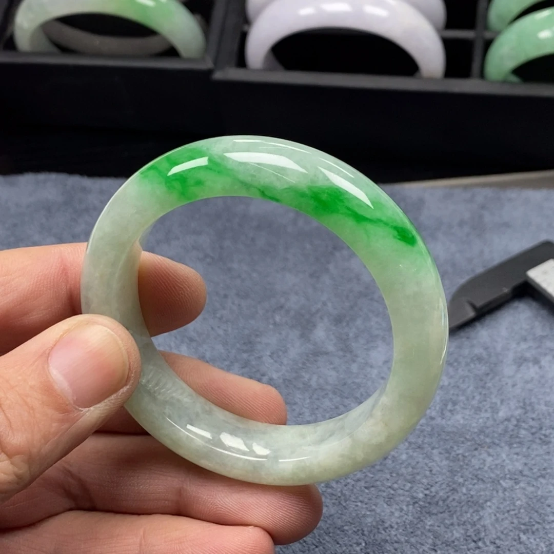 翡翠未镶嵌手镯53正圈