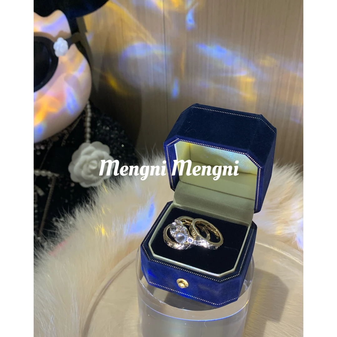 铜合金锆石戒指 P1309 三圈戒指