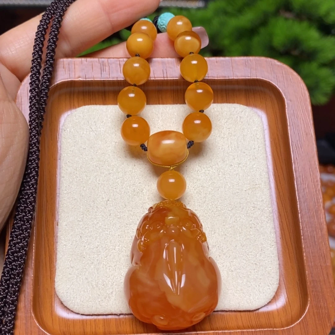 【闪购商品】蜜蜡颈饰未镶嵌项链