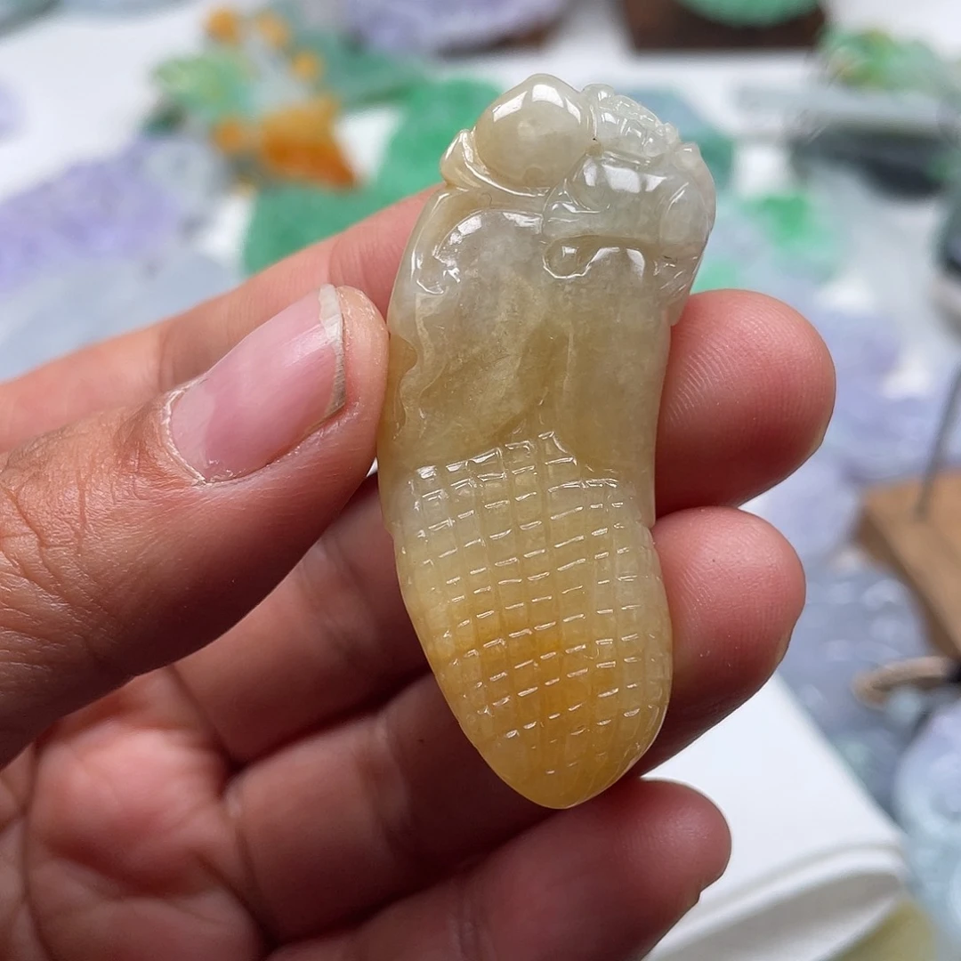 颈饰未镶嵌翡翠翡玉缘翡翠