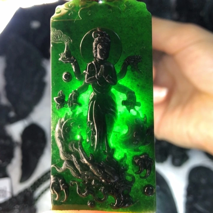 定制翡翠未镶嵌观音