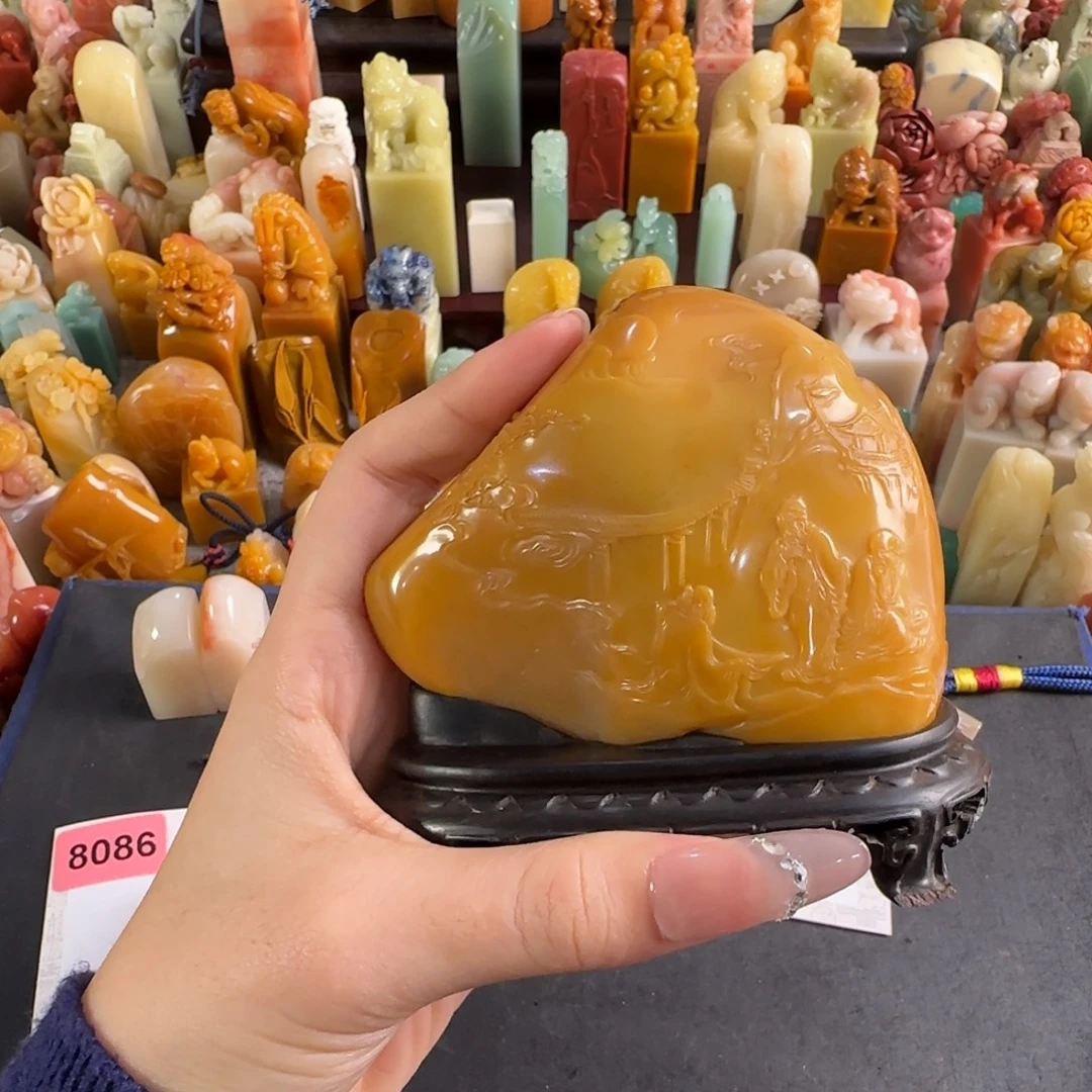 K***9田黄石印石4662编号编号