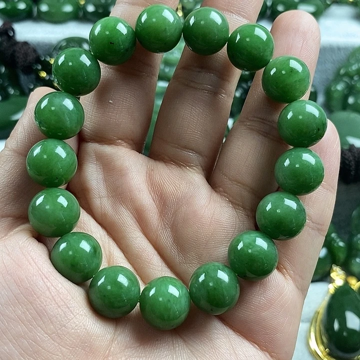 和田玉（碧玉）未镶嵌项链12