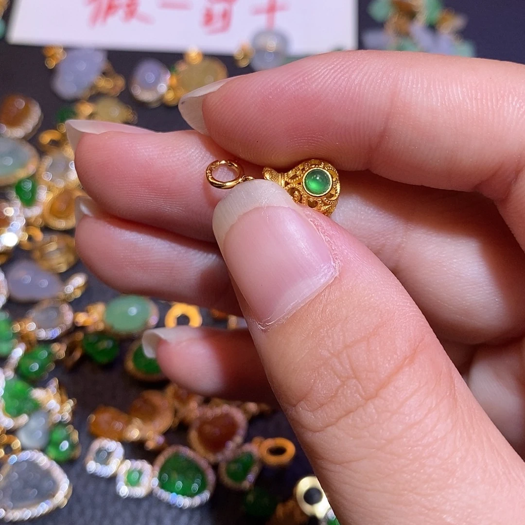 翡翠银S925镶嵌颈饰