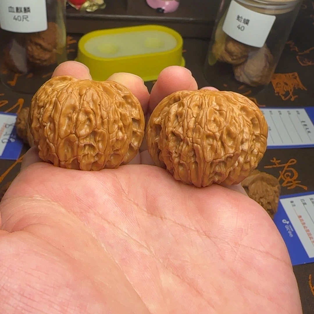 文玩核桃把件014磨盘41