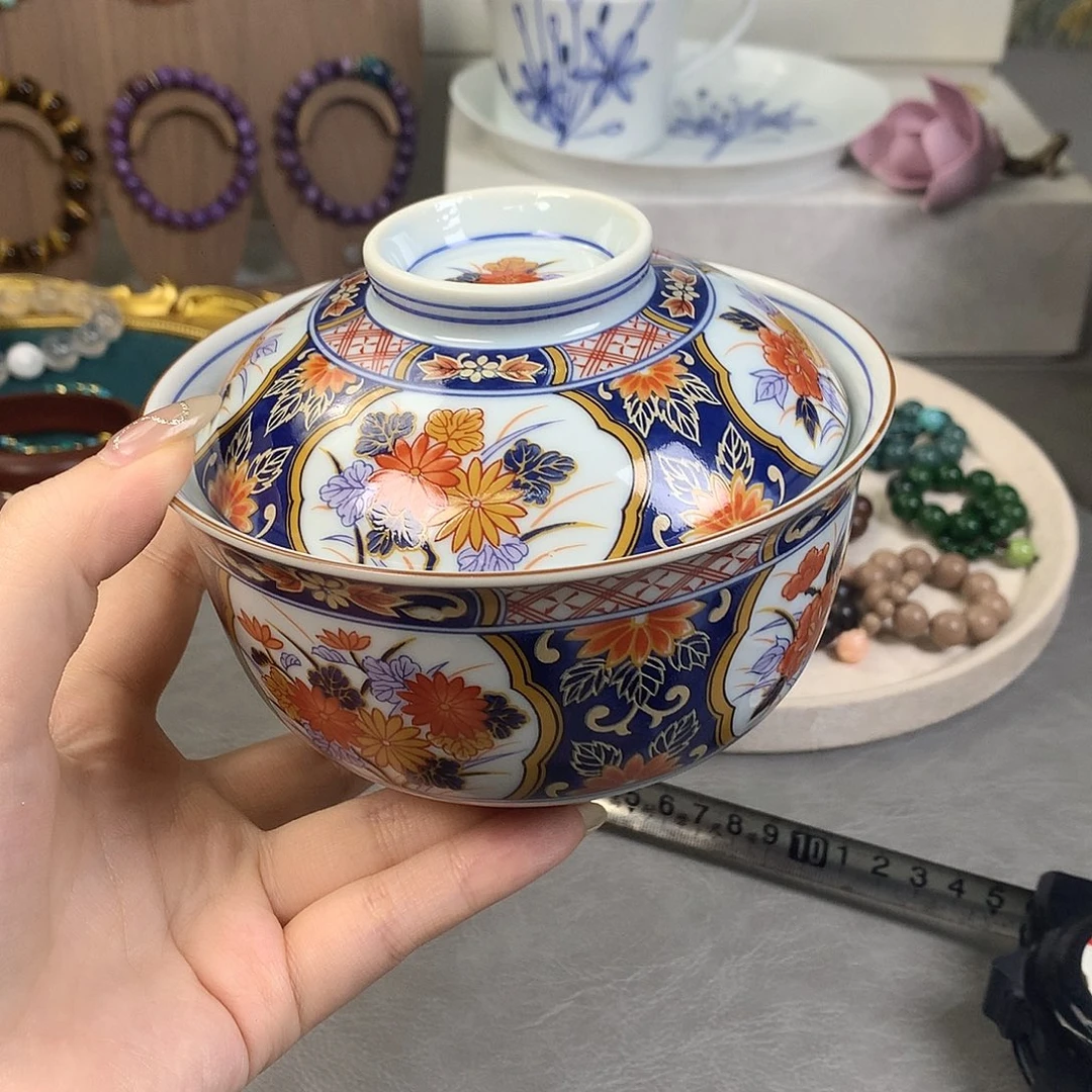 库山窑大盖碗 13*10