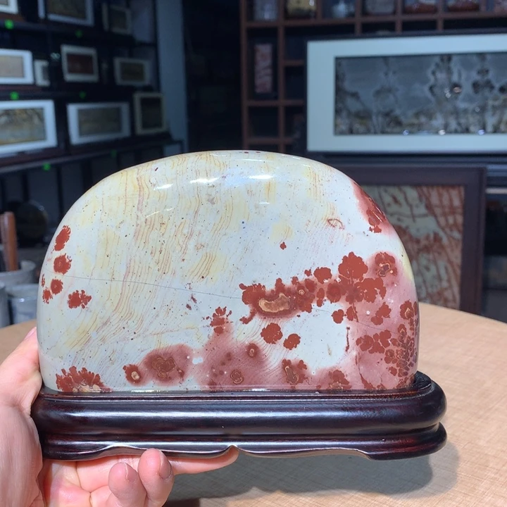 广西国画石摆件，观赏收藏