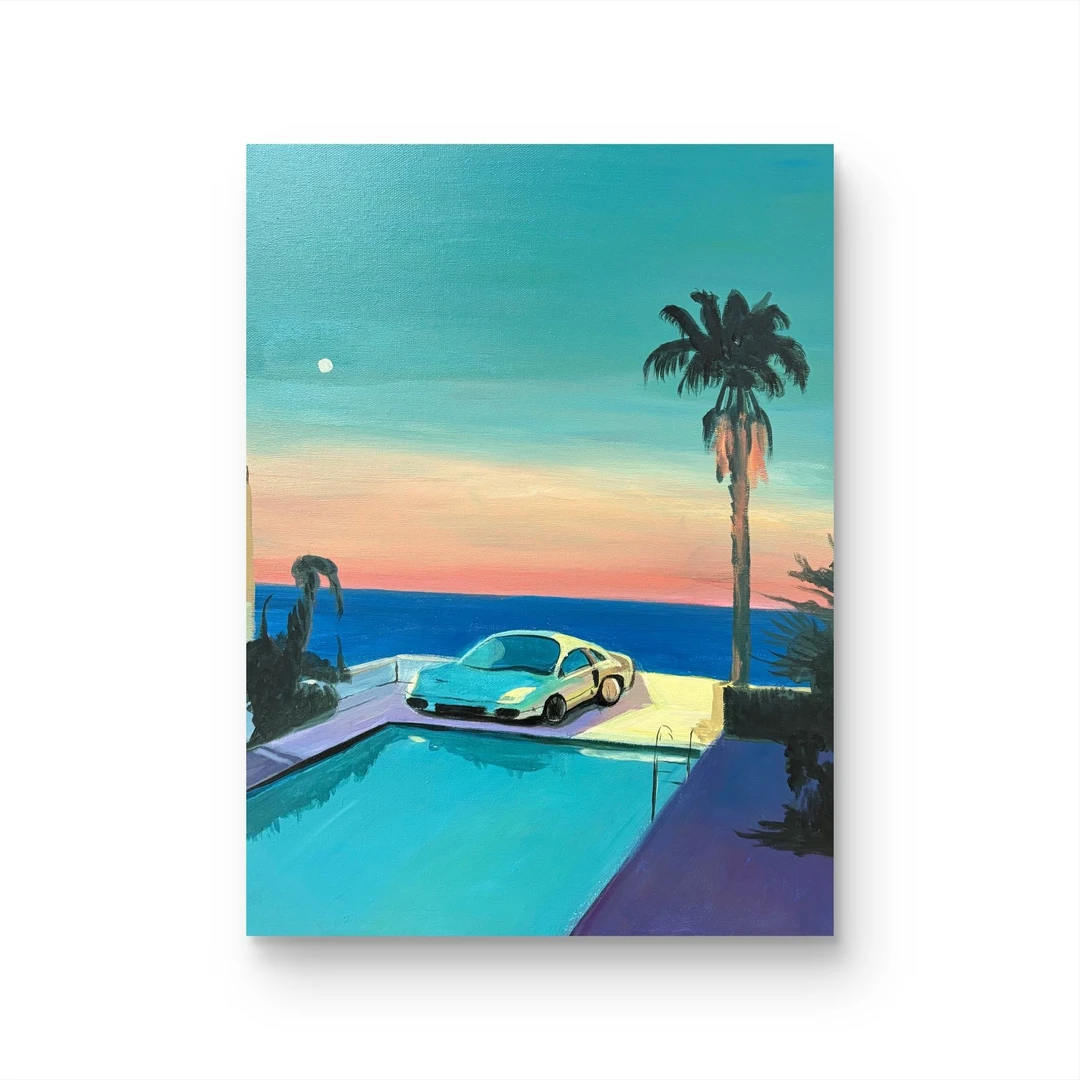 【加州蓝调】孤品 “45*60” No.347 纯手绘装饰画