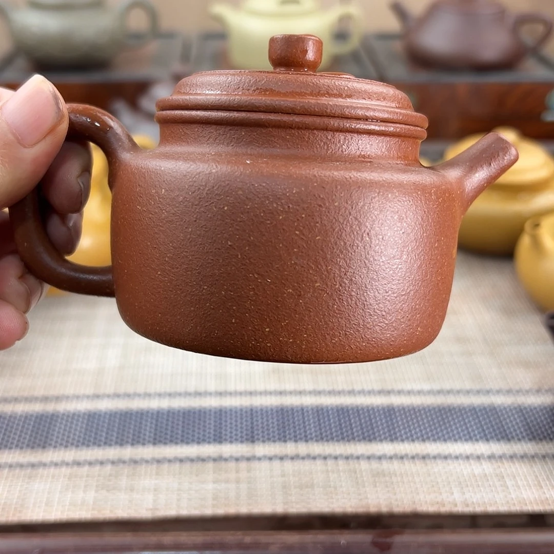 茶壶紫砂纯红降坡德中