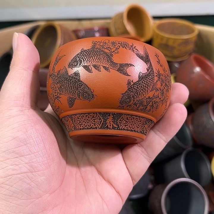 茶杯紫砂全手工紫砂主人杯