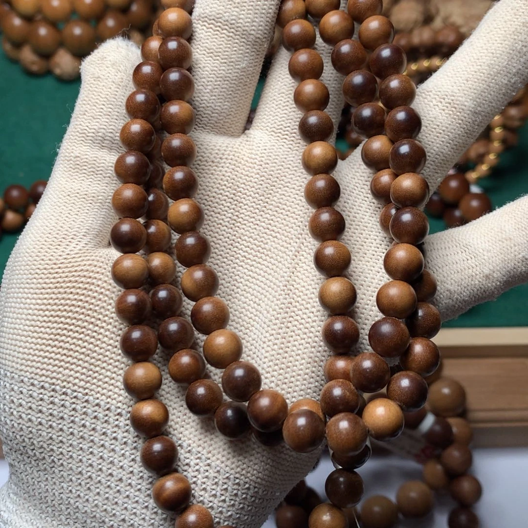 檀香木手串/手链老山檀香0.8多圈沉水