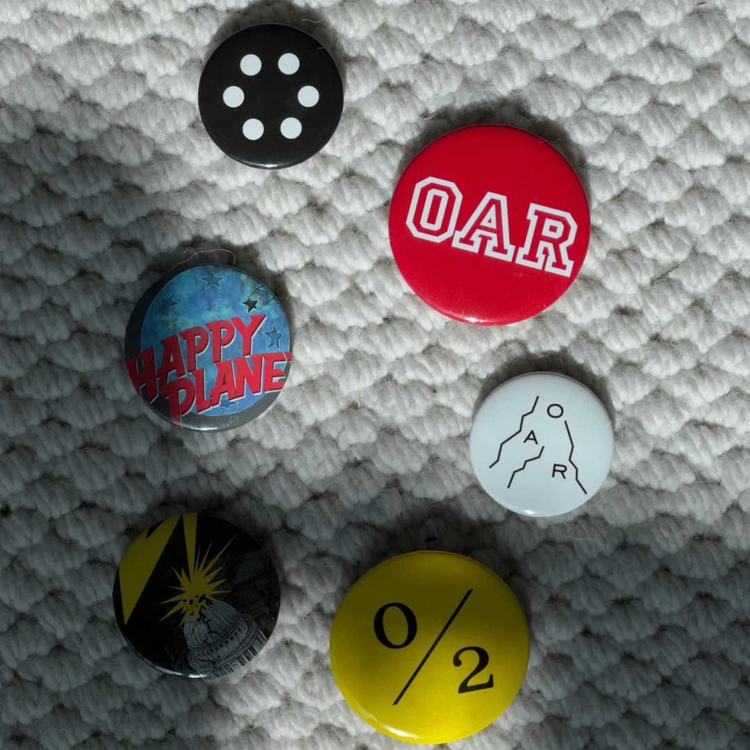 oarism 25SS OARpin趣味徽章logo一套5个马口铁胸针别针