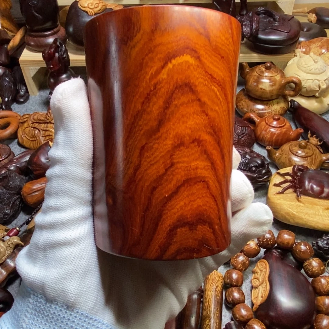 非洲檀香无事牌小叶红他们笔筒