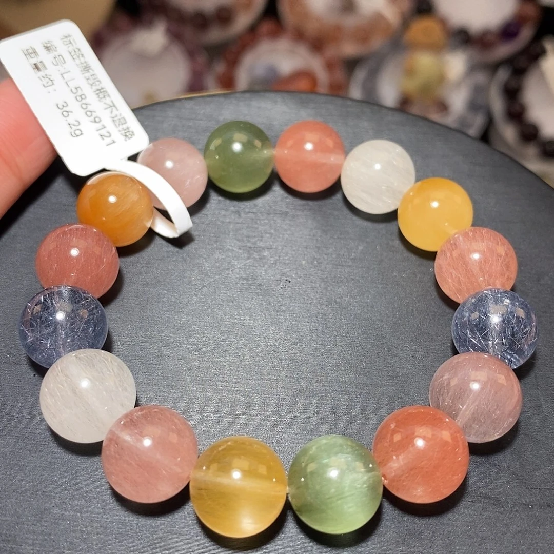 水晶手链未镶嵌F彩兔毛12