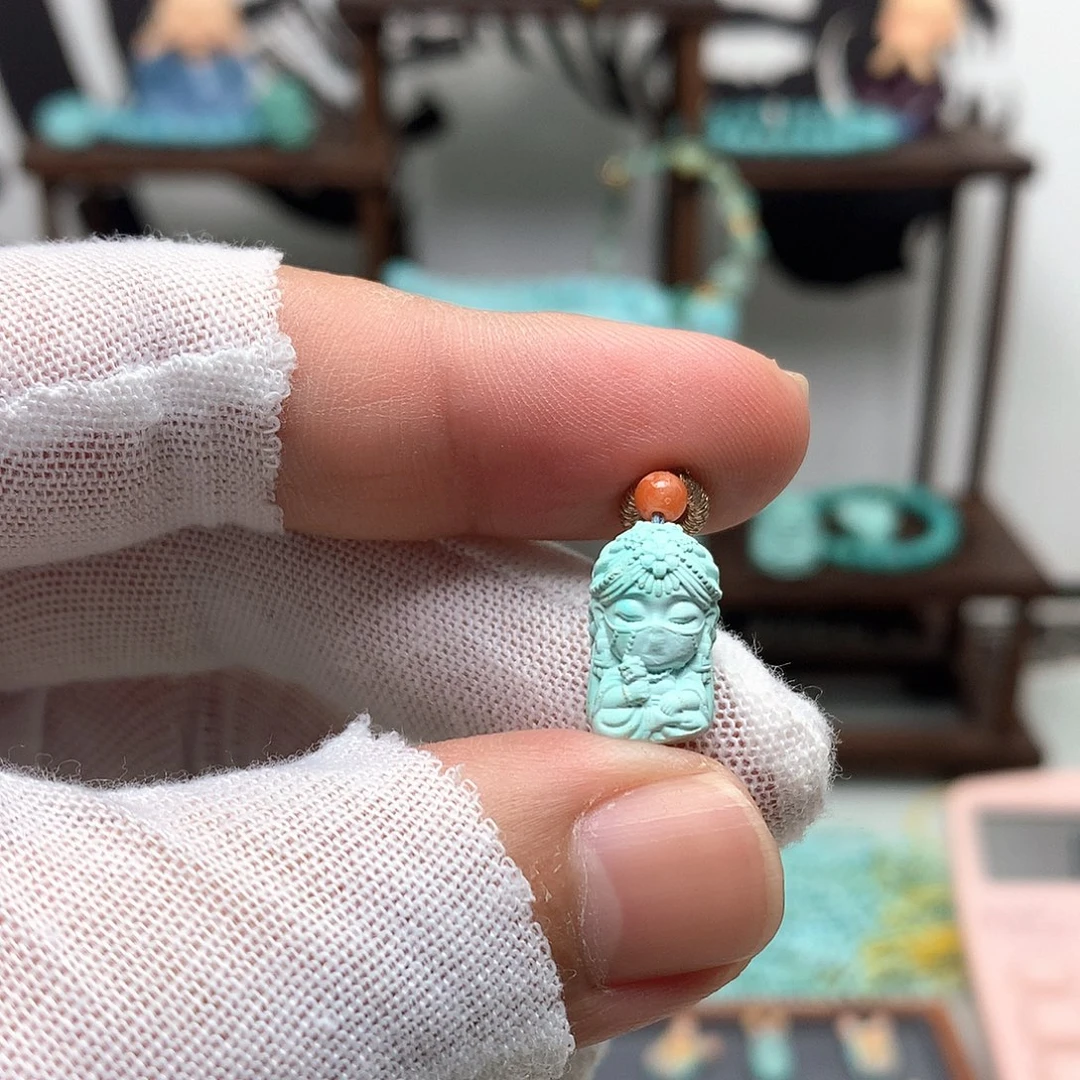 未镶嵌绿松石挂件