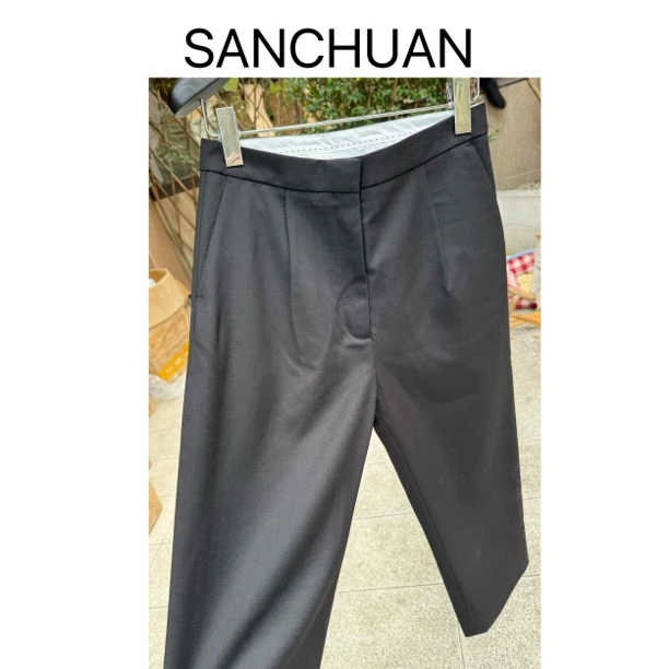【SANCHUAN 】不规则裤脚西裤