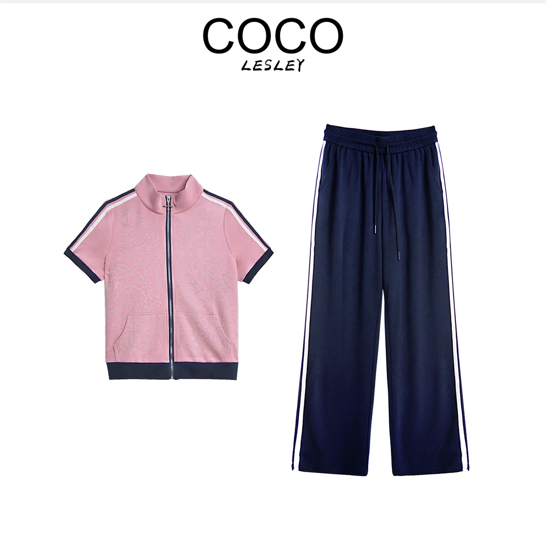【COCO LESLEY】百搭休闲运动短袖套装潮流8797