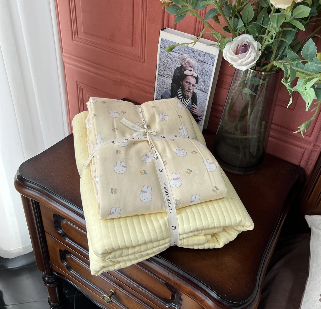 虞文轩 学生宿舍   全棉 印花 双层纱 三件套