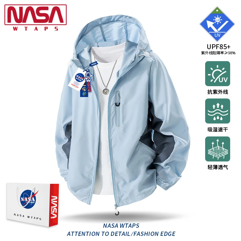 NASA WTAPS美式潮流防晒衣男款夏季新款轻薄钓鱼情侣款防晒服外套