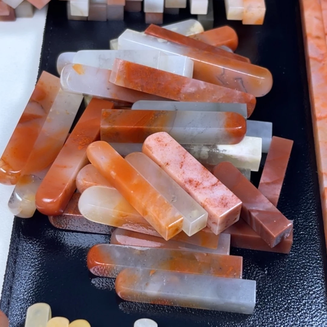 印石青田石老挝石短签×36
