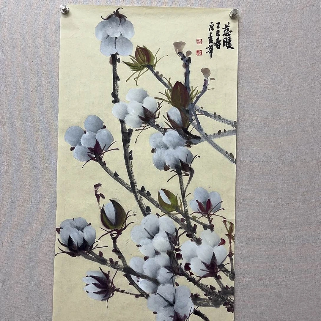 国画艺术家真人手绘