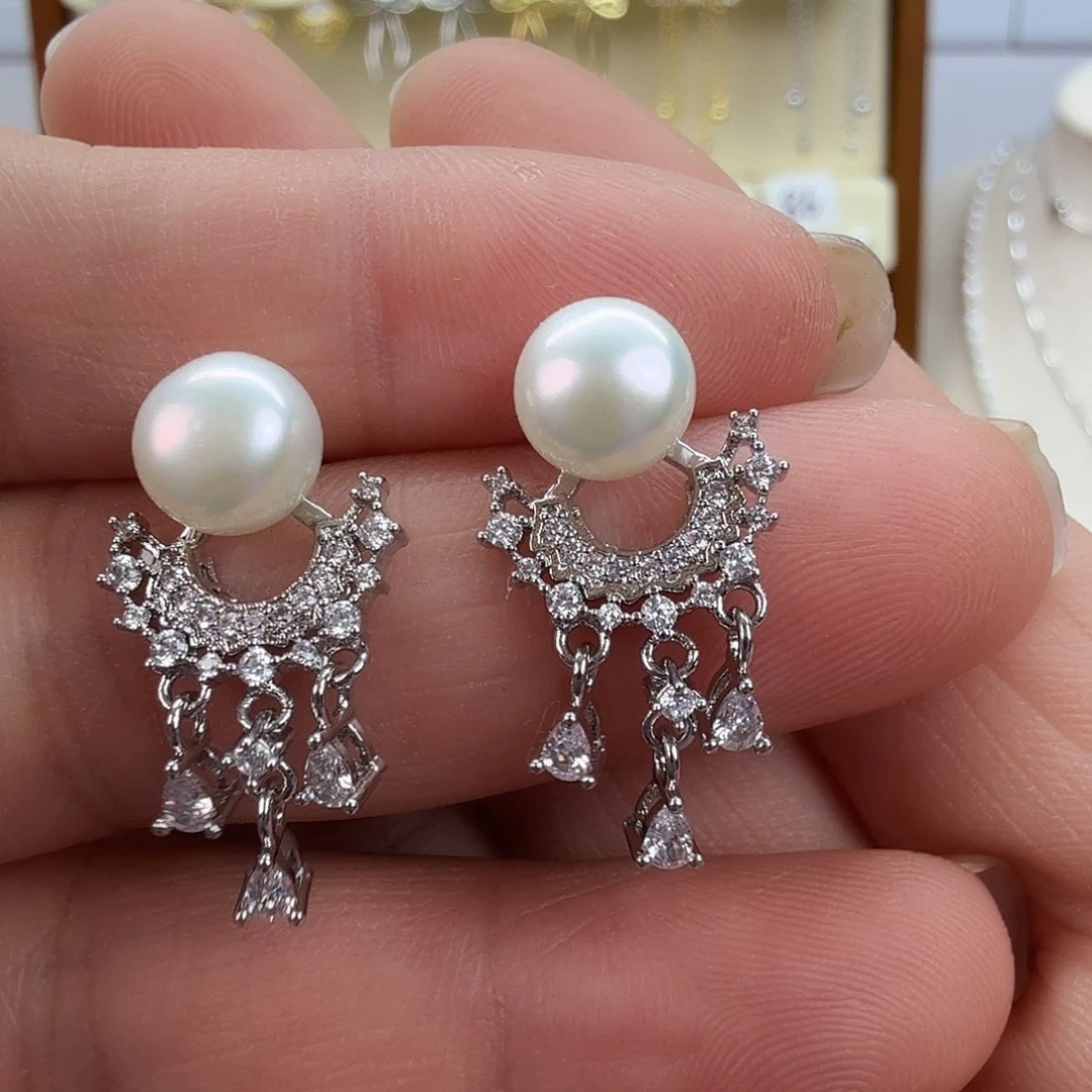 未镶嵌耳饰淡水珍珠105