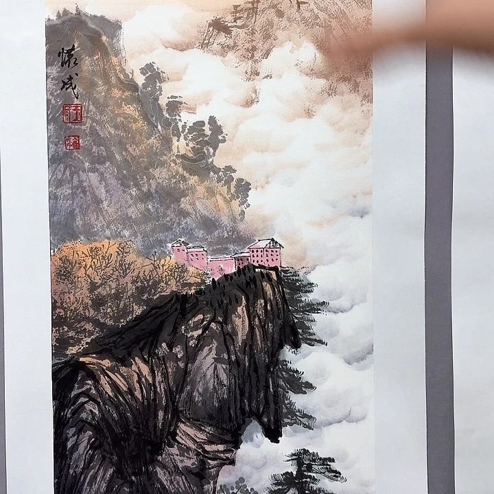 国画亲笔手绘放心去藏