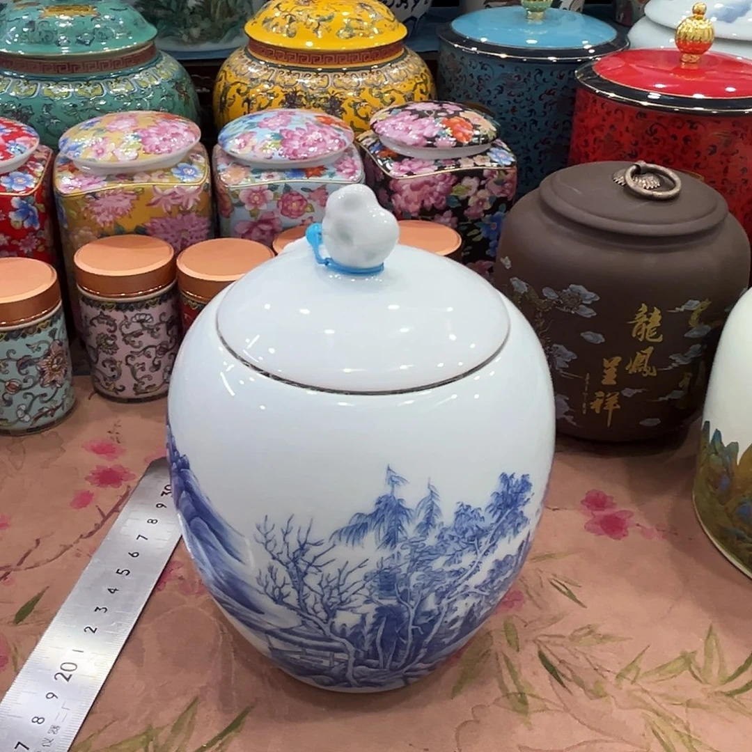 陶瓷制品高端茶叶罐密封罐