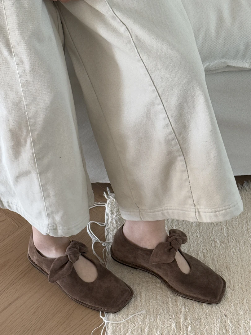 【阿泽推荐】高订原单羊皮蝴蝶结玛丽珍单鞋