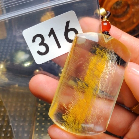 都***抖未镶嵌颈饰水晶吊坠