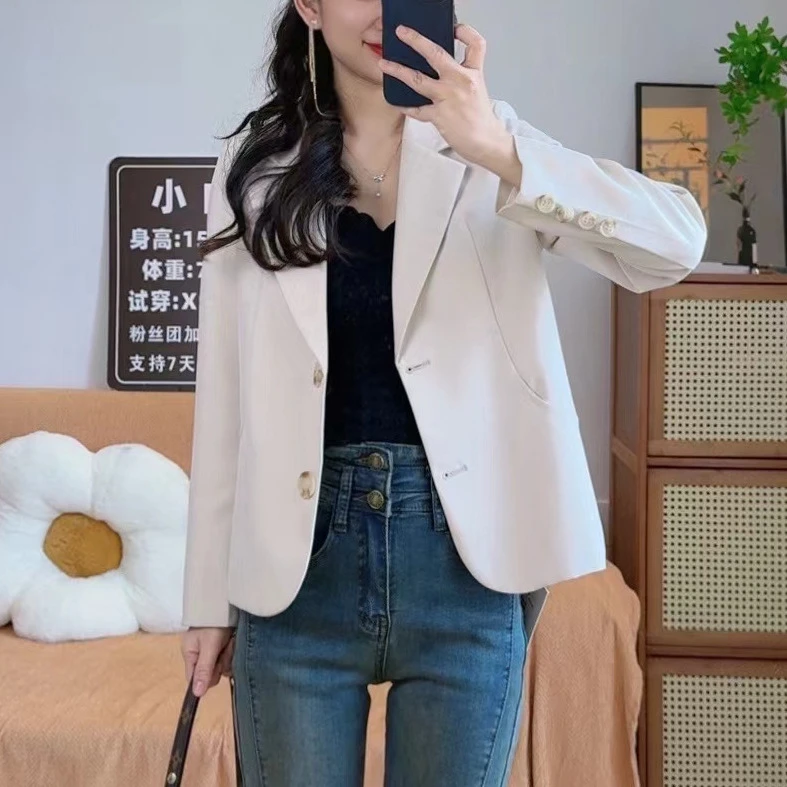 145小个子短款秋季西装外套气质百搭显瘦韩版小西装时尚休闲