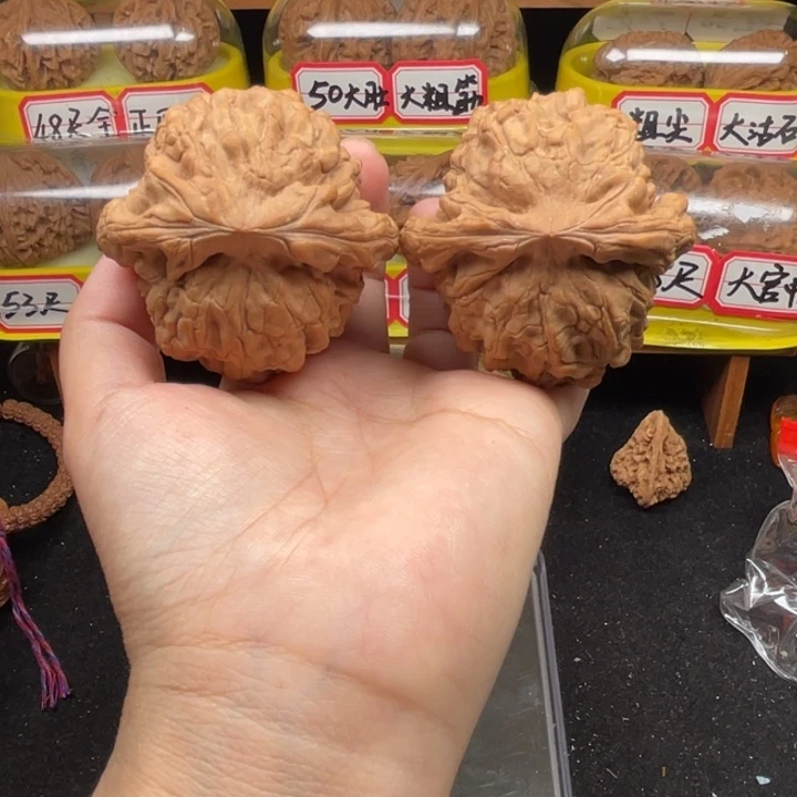 把件文玩核桃1号54尺全品无修龙鼎重74克