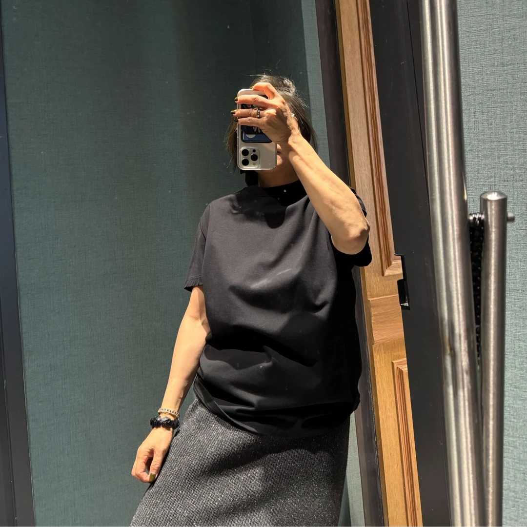 COCOLINDA琳达推荐 2024新款男女通穿短袖T恤 T1297简约百搭圆领