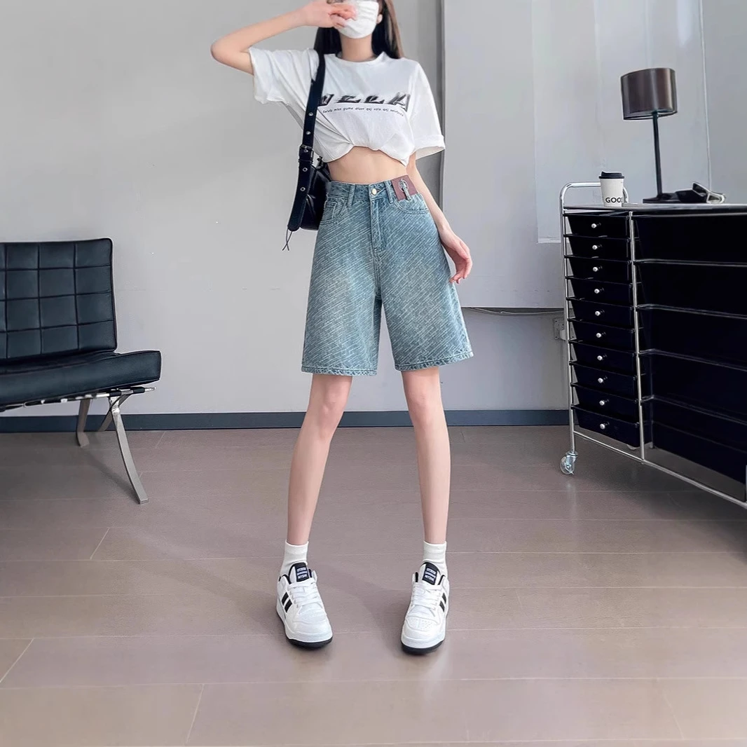 880新款大学生夏季短裤薄款女装五分裤牛仔短裤2025新款外穿休闲
