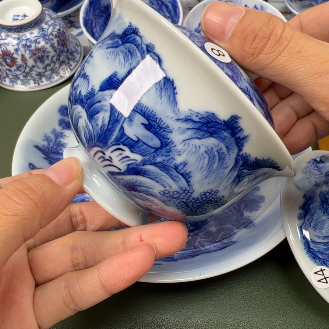 陶瓷景德镇纯手工纯手绘茶具木木8