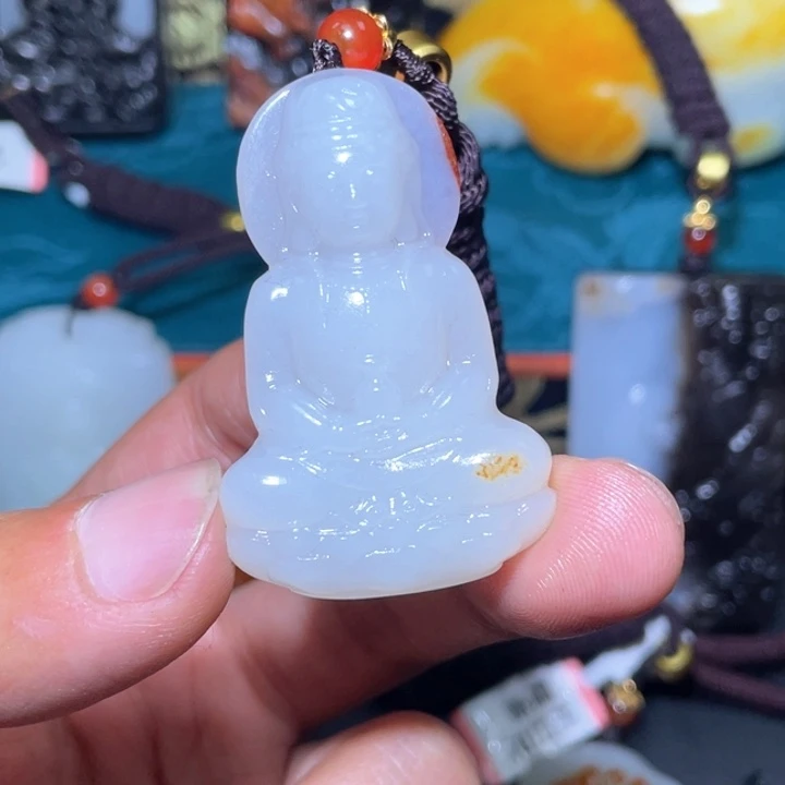 和田玉未镶嵌颈饰J