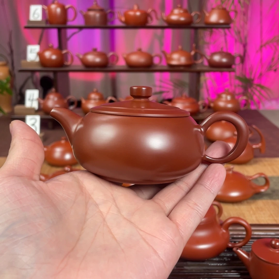 自***蛋茶壶紫砂精工广天140cc
