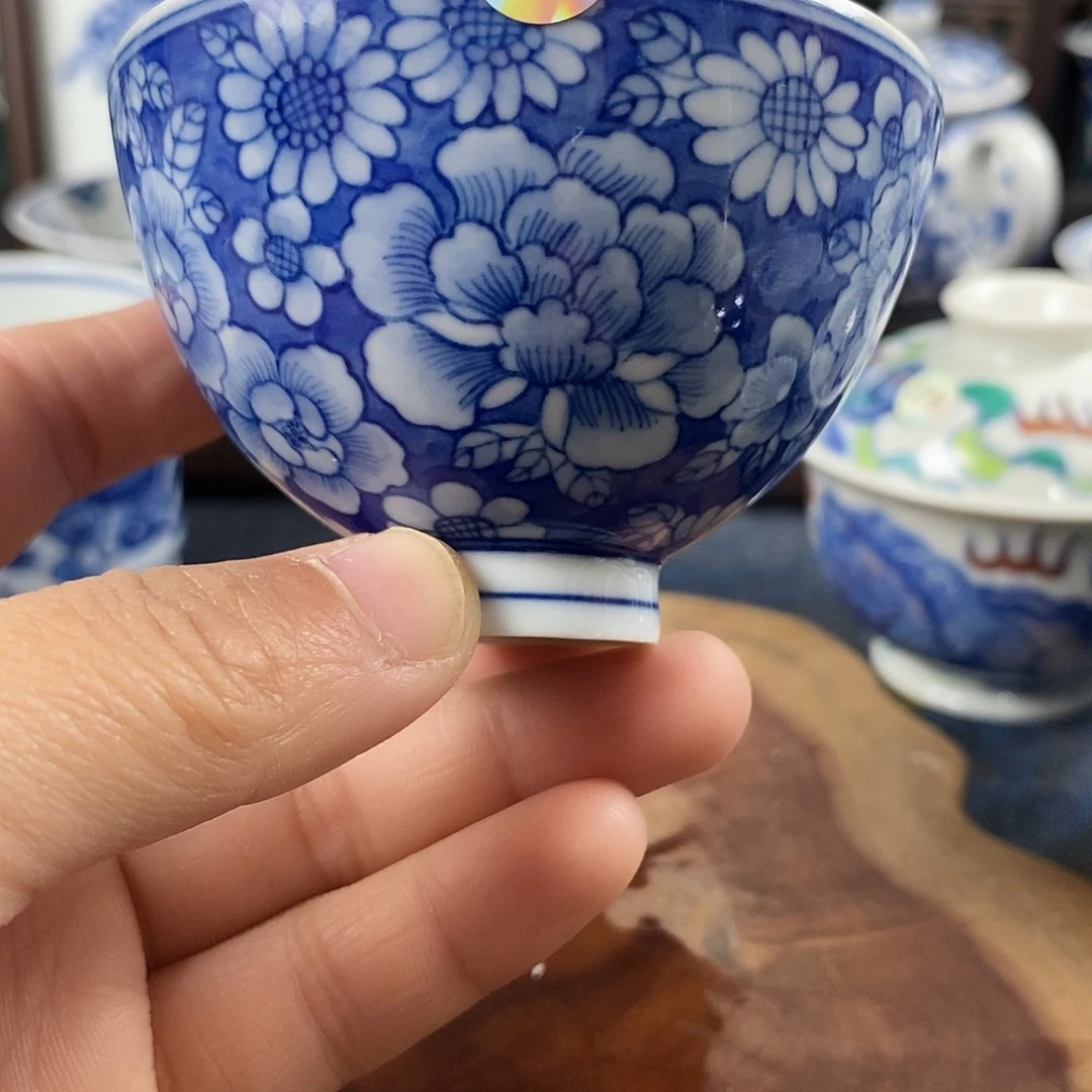瓷片景德镇手绘青花茶器587