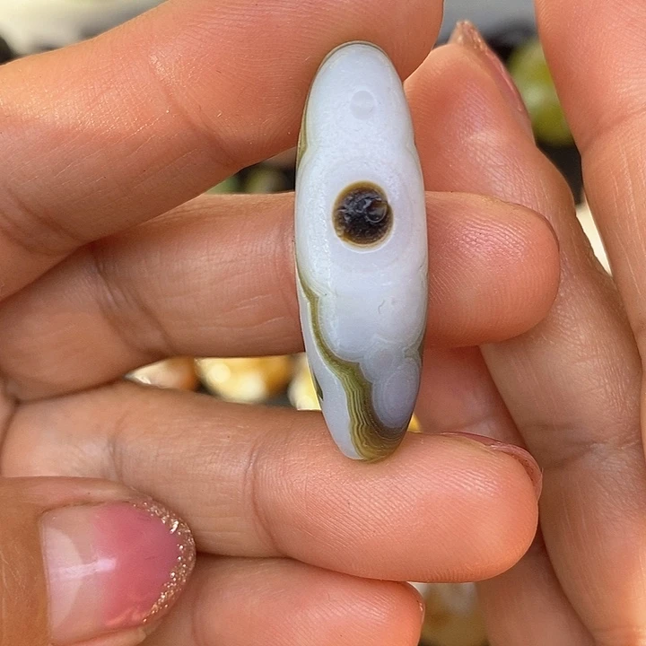 桶珠单眼奇石饰品