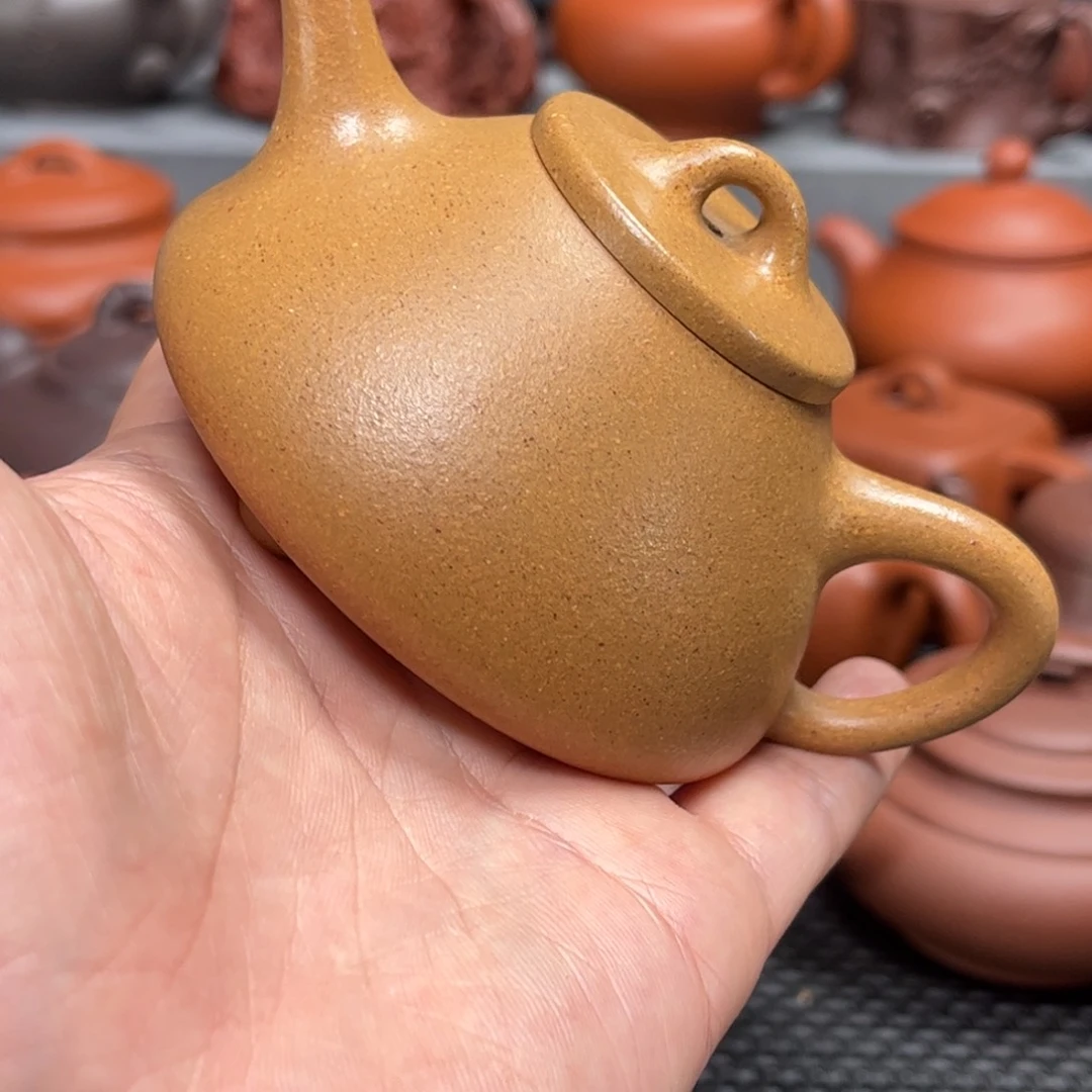 紫砂茶壶紫砂艺术茶具套装黄金段