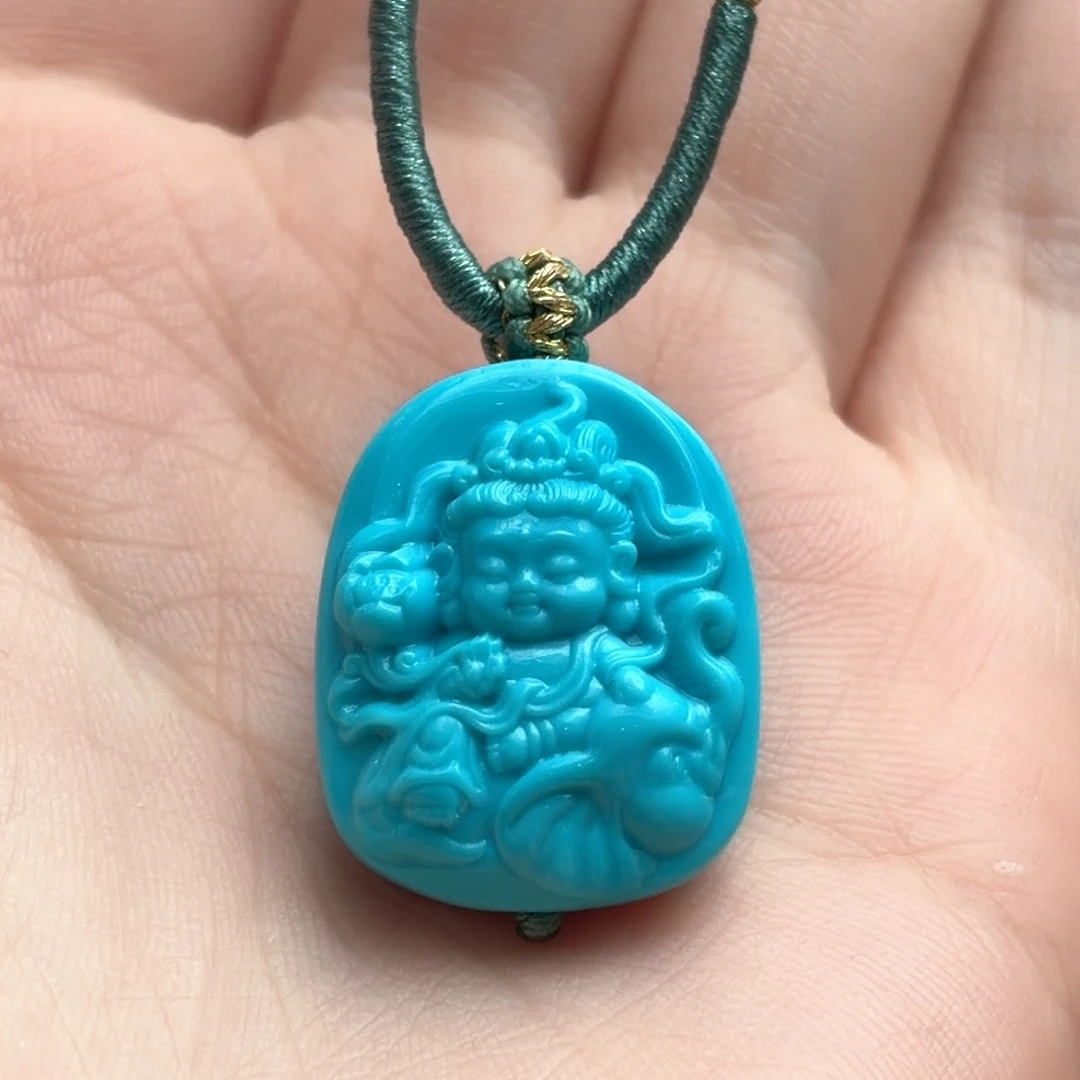 绿松石未镶嵌颈饰