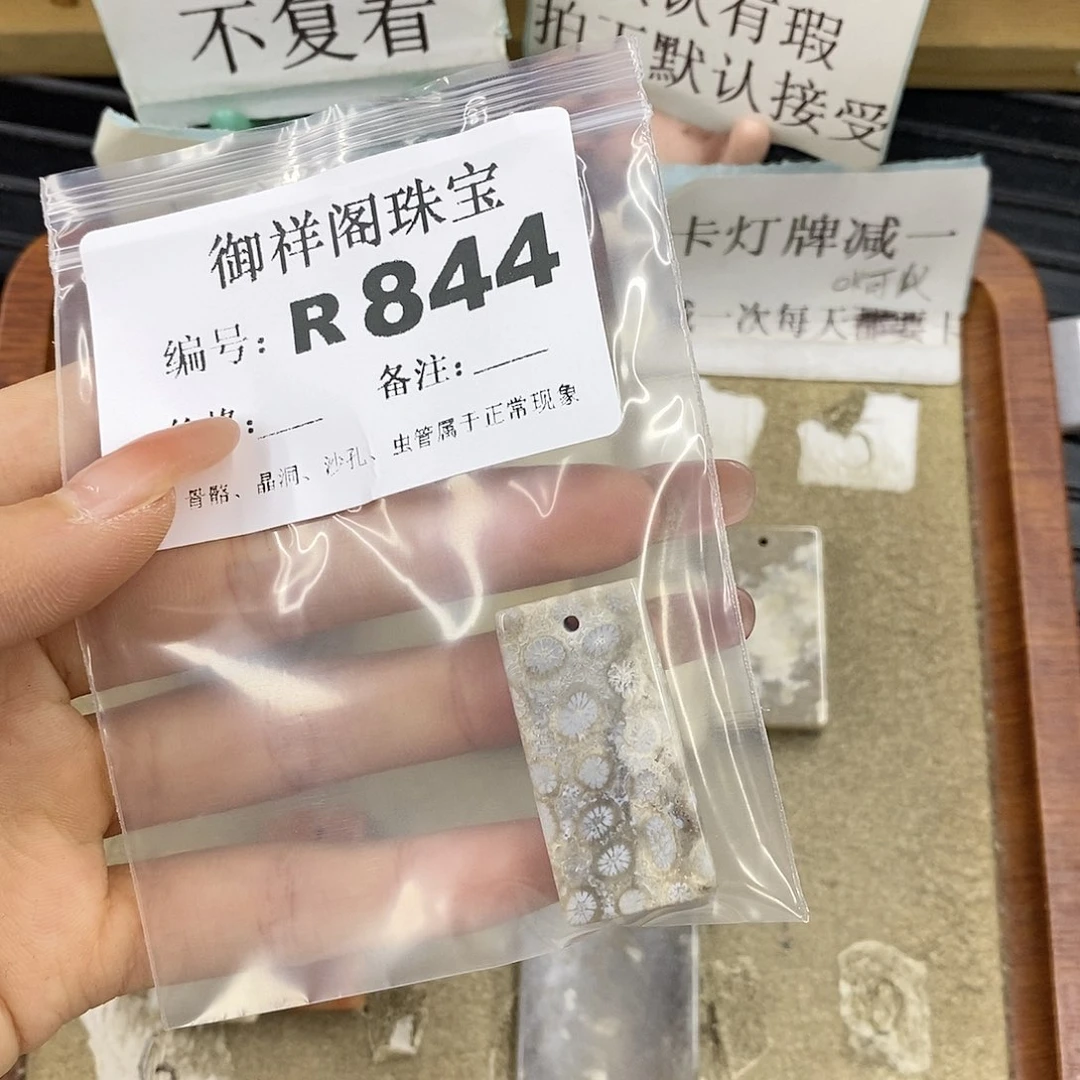 硅化珊瑚(珊瑚玉)未镶嵌颈饰空*