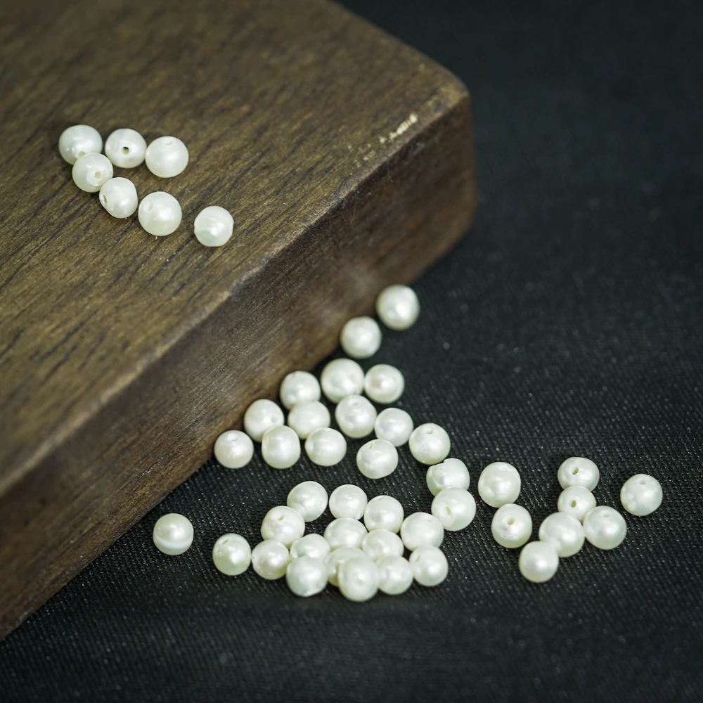 【发20个】3MM+ 珍珠散珠DIY文玩珠宝 ZZ17