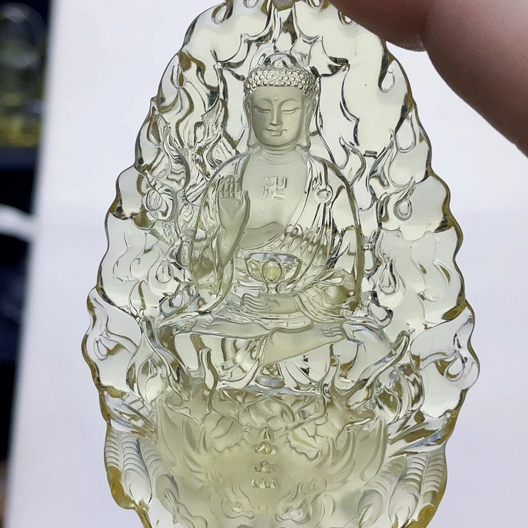 逆***袭水晶未镶嵌颈饰黄水晶大师阿咪吊坠