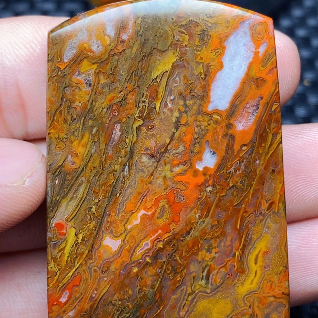 玛瑙/玉髓吊坠(不含链)未镶嵌清*